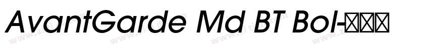 AvantGarde Md BT Bol字体转换